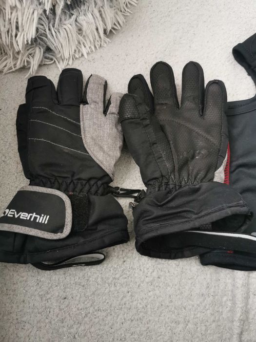 Rękawice narciarskie i komin dla dziecka junior, kids ok 8, 9 lat