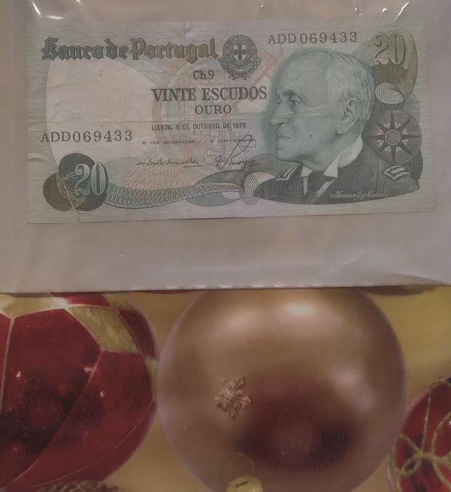 Nota 20 escudos .