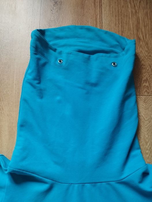 Megi xl bluza damska przez głowę kołnierz kieszenie
