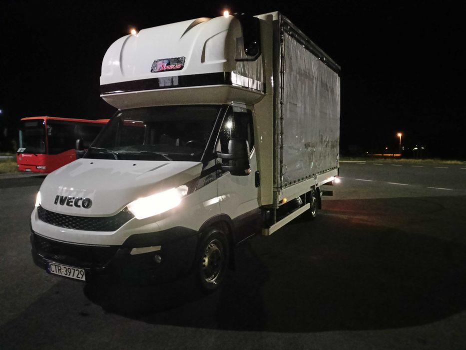 Wynajem bus plandeka Wypożyczenie plandeki Winda Wynajem busa z Windą