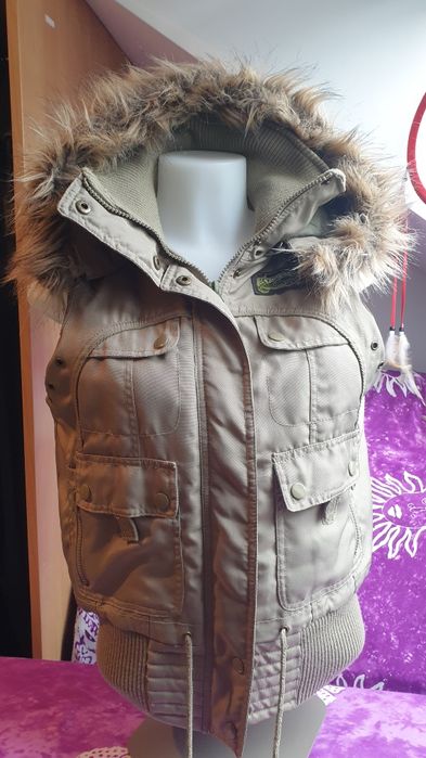Vero Moda M bezrekawnik damski kamizelka oliwkowa