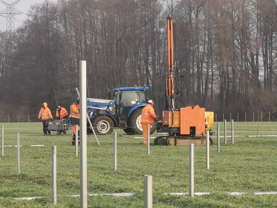 Kafarowanie słupków na farmach PV. Cała Polska