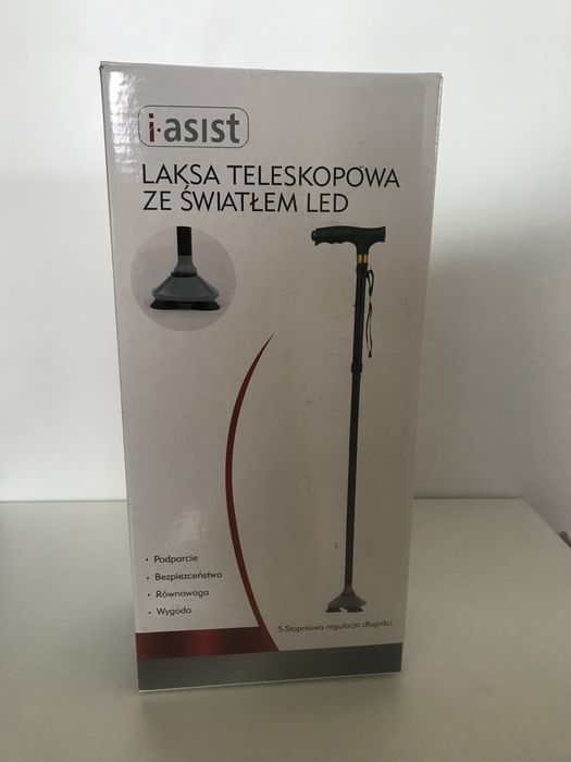 Laska teleskopowa z etui