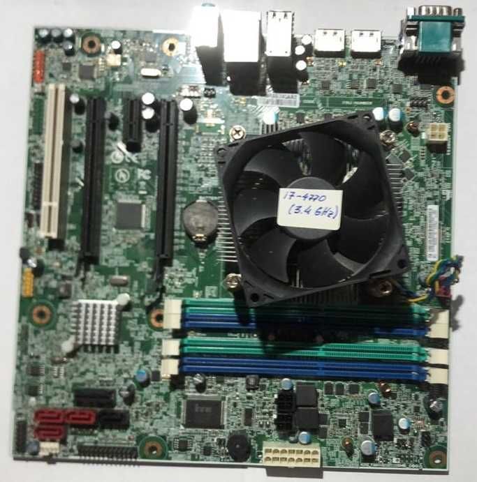 Системна плата Lenovo (OEM Dell) formATX + CPU i7-4770 (б/в)