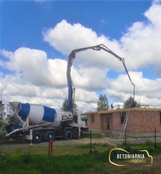 Beton towarowy wszystkich klas z pompą