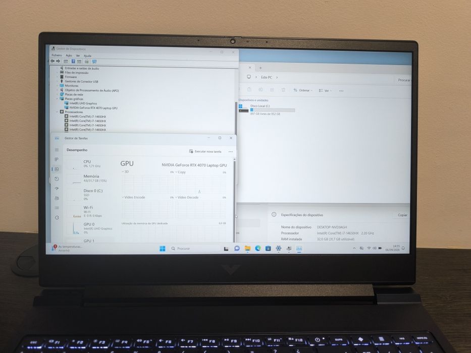 HP Victus i7 4070RTX 32 RAM 1TB 3x Sem Juros