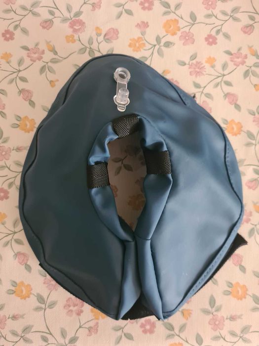 Colar Isabelino Insuflável para Cão Pequeno a Médio - Novo!