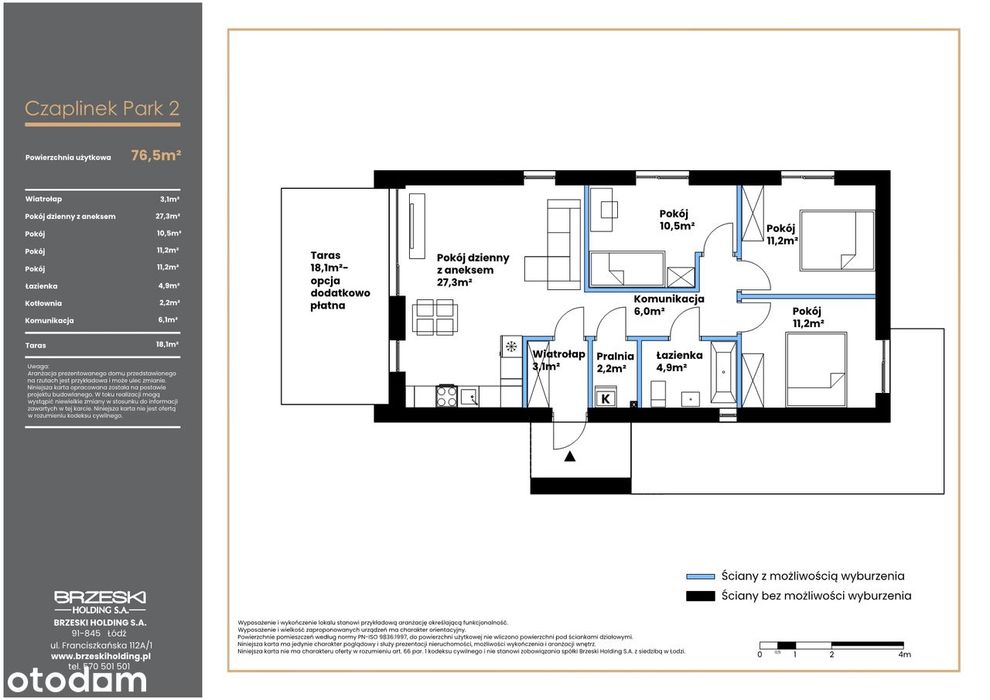 Czaplinek Park etap II dom parterowy 76,5 m² dom 19 - Widok 3