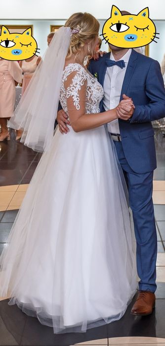 Biała suknia ślubna r. 38