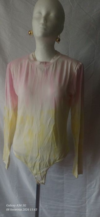 Body damskie L Missguided bawełniane tie dye długi rękaw