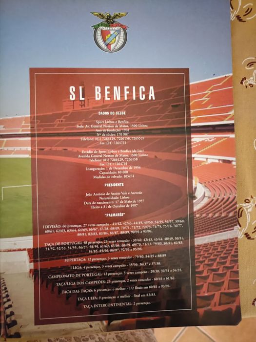 Moedas da coleção do Sport Lisboa e Benfica
