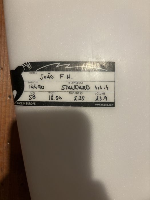 Prancha de surf matta modelo J5 modelo do Jadson Andre