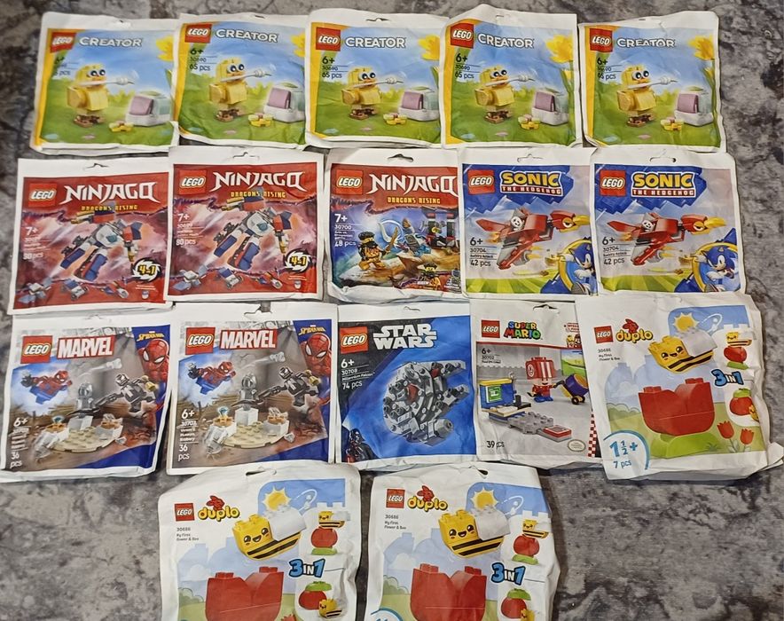 LEGO Полібеги оригінал  marvel, creator, sonic, ninjago, starwars, duplo