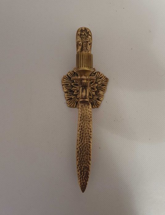 Candelabro / Castiçal de parede para vela, baixo relevo - Anos 60