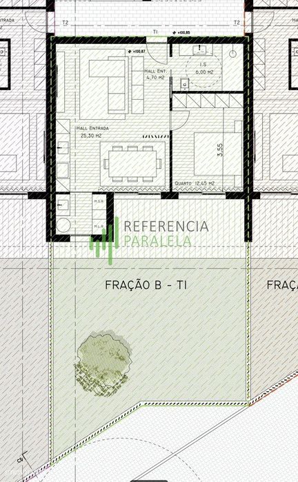 Apartamento T1 Moderno com Logradouro e Garagem em Vila Nova de Anh...