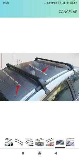 barras para tejadilho novas