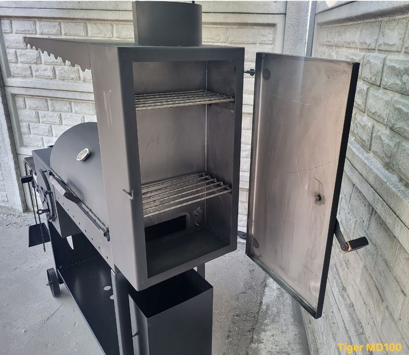 5мм • 4в1 • ПОСИЛЕНИЙ • Мангал Коптильня Барбекю з Пічкою, Смокер