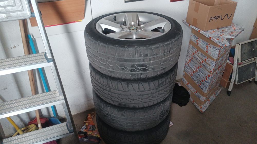 Jantes bmw originais c/pneus  em 17