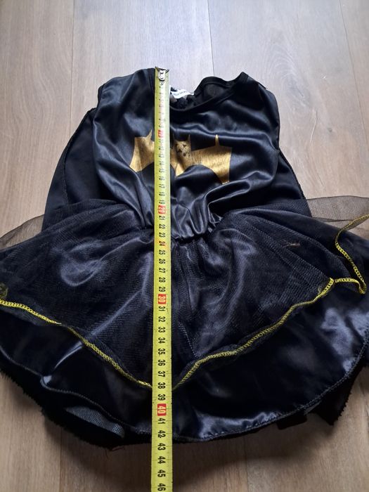 Batman batwoman batgirl sukienka + peleryna strój przebranie 98