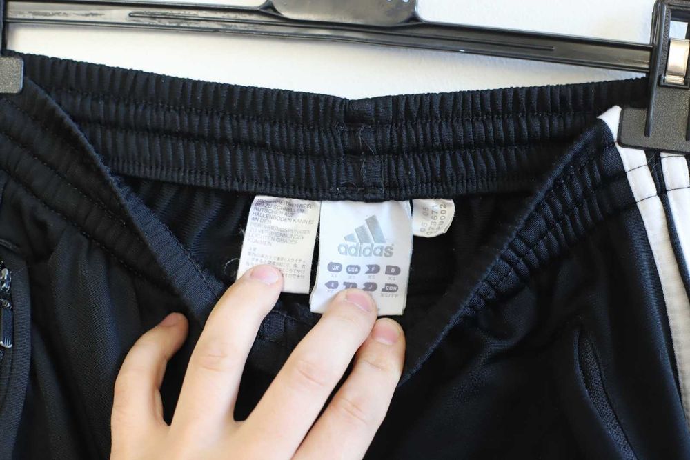 Adidas xs spodnie czarne dresowe