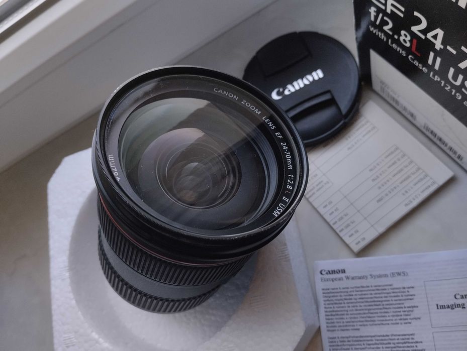 Canon EF 24-70 mm f/2.8 L II USM 2 версія +Фільтр HOYA HD, Коробка