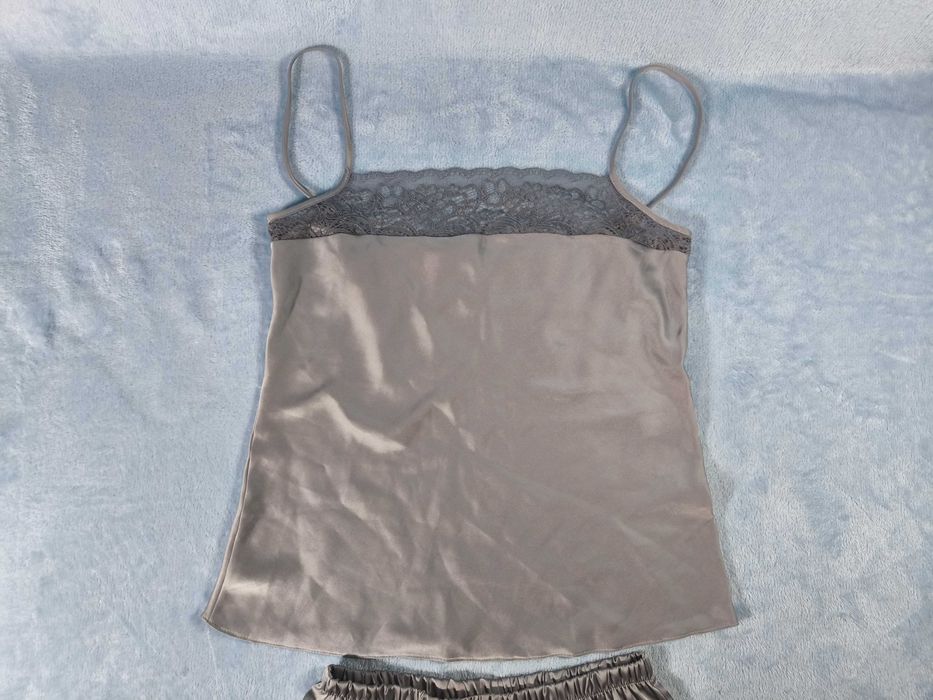 Пижама (майка + шорты) женская шелковая Martelle Lingerie 38 (M) Серая