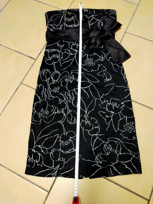 Sukienka czarna bez ramiączek S/M