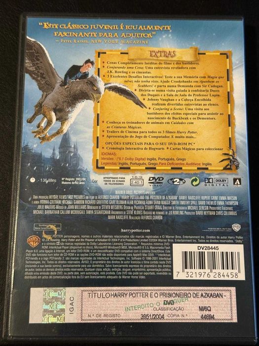 Harry Potter e o prisioneiro de Azkaban [2 DVD]