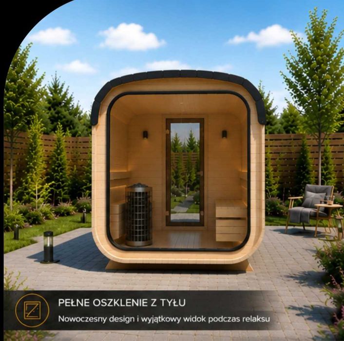 SAUNA QUADRO – Gotowa sauna ogrodowa, super jakość