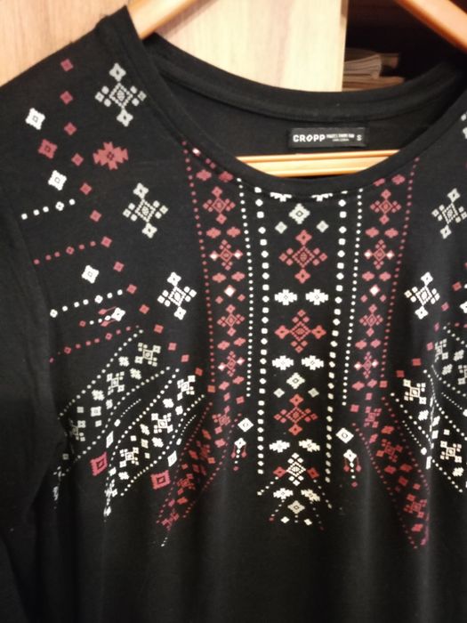 Bluzka Cropp rękaw 3/4 rozmiar S 36