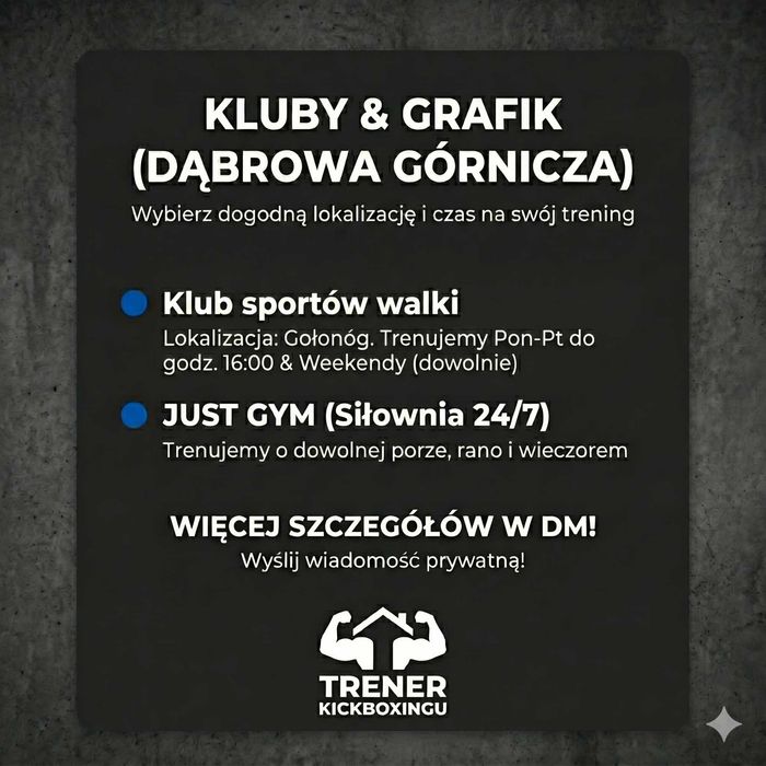 Trener Personalny / Sporty Walki (Boks & Kickboxing) | Dąbrowa Górnicza