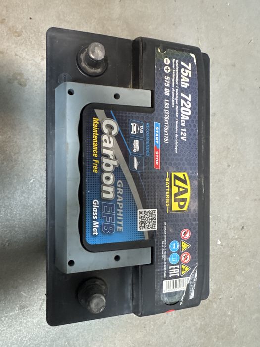 Akumulator ZAP EFB 75Ah 720A