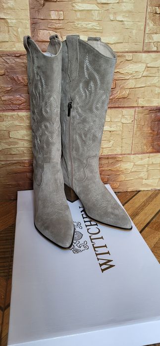 Wittchen kozaki kowbojki zamszowe wiosenne 38 39