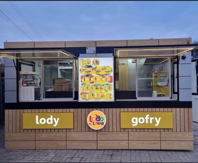 Przyczepa gastronomiczna Lodolandia efe 4000, granitor