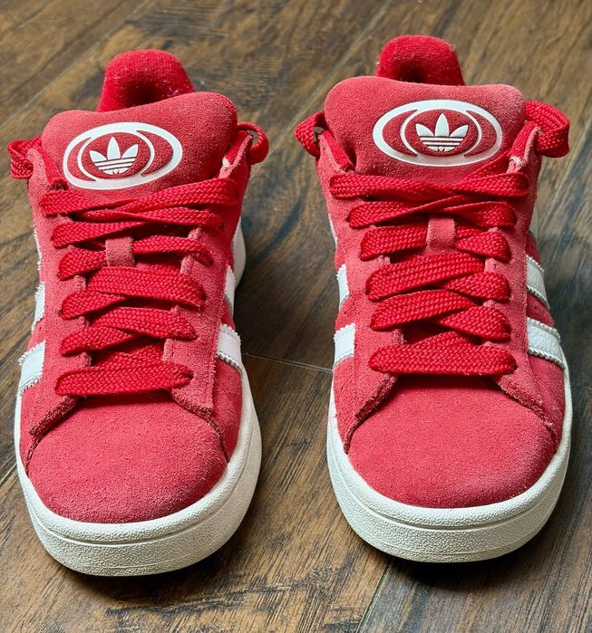 Buty Adidas Campus 00s r. 36 2/3 Czerwone | ORYGINAŁ | Gwarancja do 11.2026 | Faktura | Pierwszy właściciel | Skóra naturalna