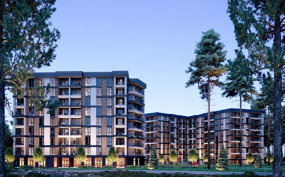 Продаж 1к квартири 44,16 м² з терасою 17,98  м² в  Ірпені в новому ЖК Бруклін •  52992$ • оформлення 1%• ваучер • сертифікат - Вид 5