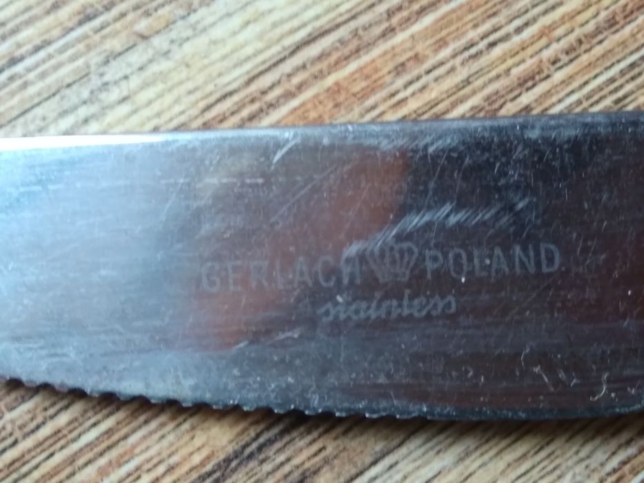 Komplet sztućców Gerlach bakelit 23 sztuki Prl