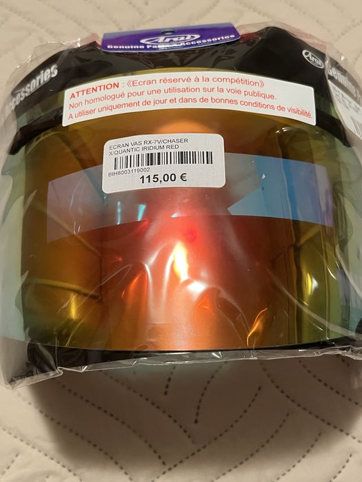 Arai RX 7V Chaser Quantum Viseira Iridium Red Oficial Arai