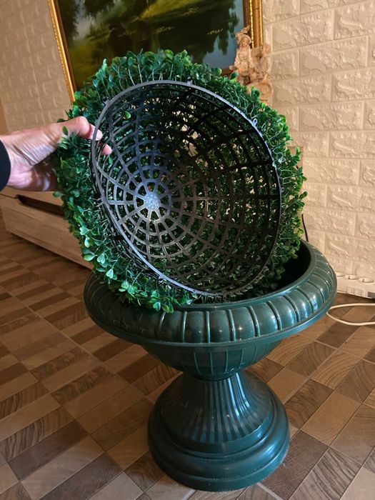 Елегантне кашпо з пластику, форма під Антику, висота 55 см