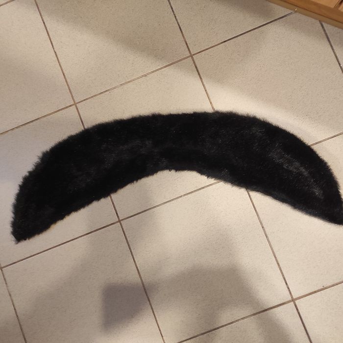 Kołnierz futrzany czarny