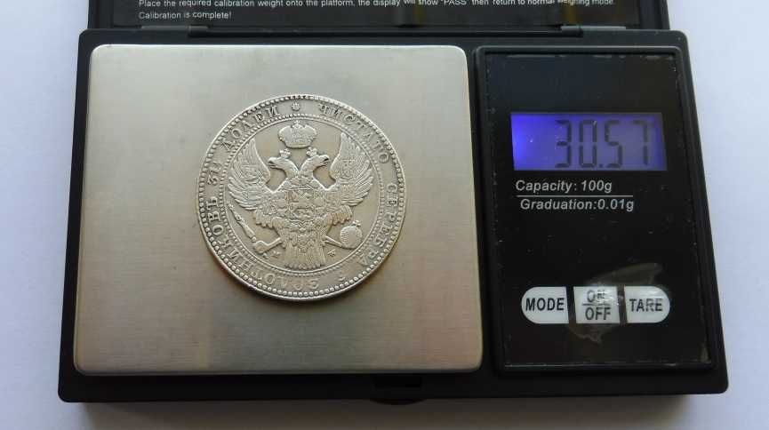 10 złotych 1 i 1/2 rubla 1836 MW