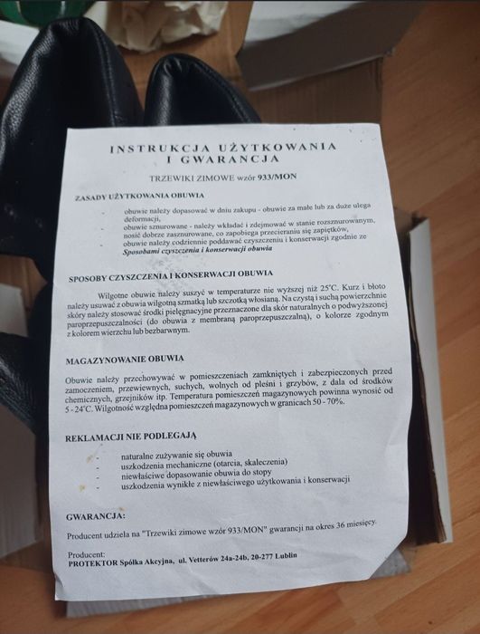 Buty wojskowe zimowe PROTEKTOR