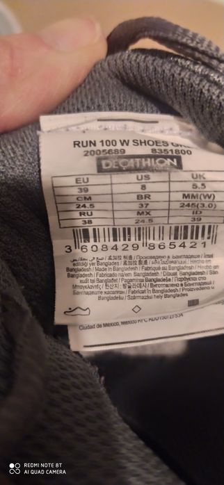 Buty  kalenji 24,5  12 zł