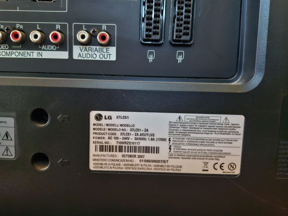 Telewizor LG "37" cali
