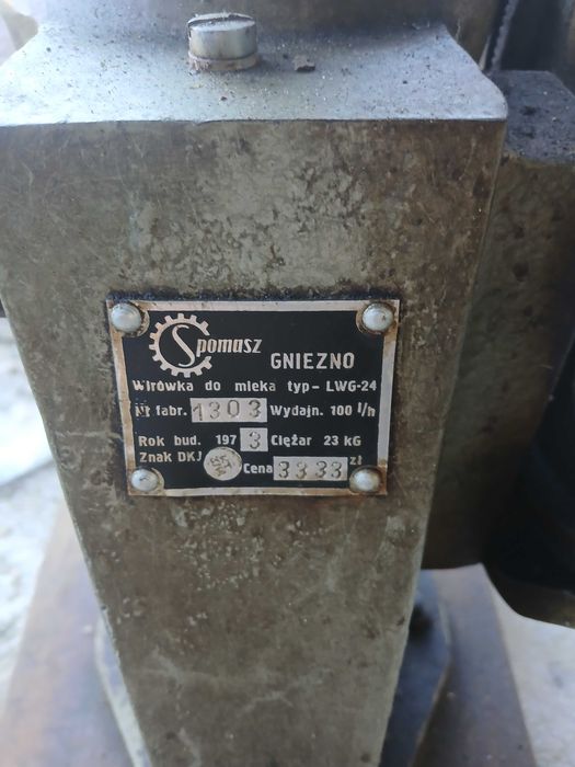 Wirówka do mleka z 1973 r.