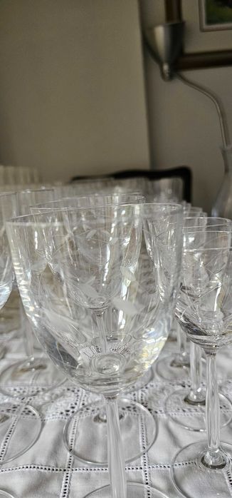 Copos de Cristal  - Conjunto de Serviço - Completo