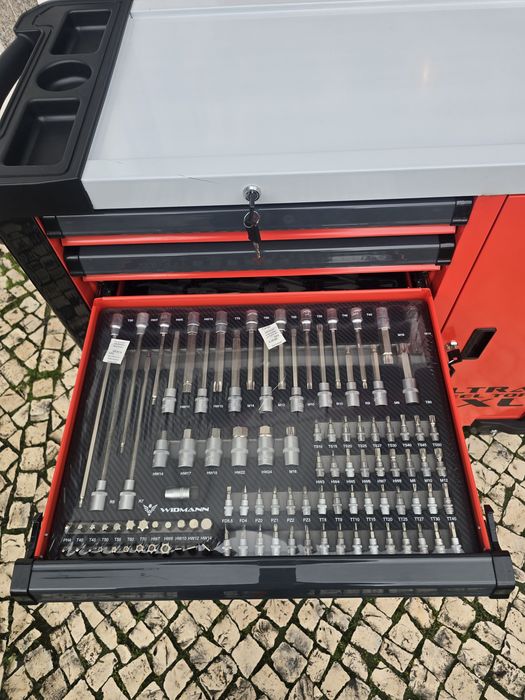 Carrinho de ferramentas 7 gavetas completas novo