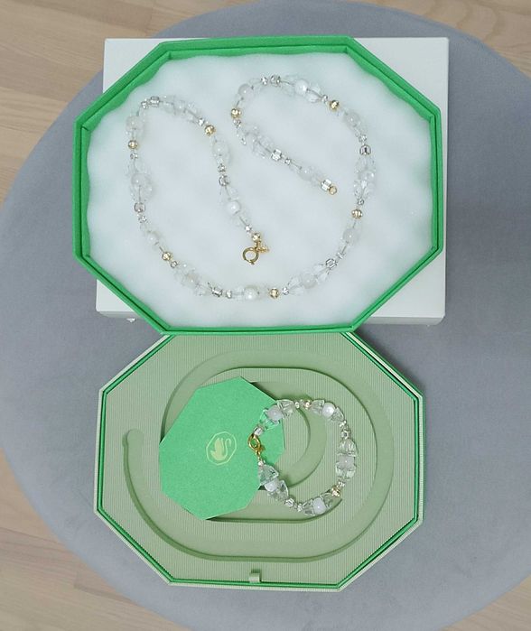 Swarovski Naszyjnik + Bransoletka Kolekcja Somnia