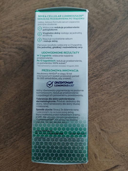 Nivea Cellular Serum na przebarwienia po trądziku