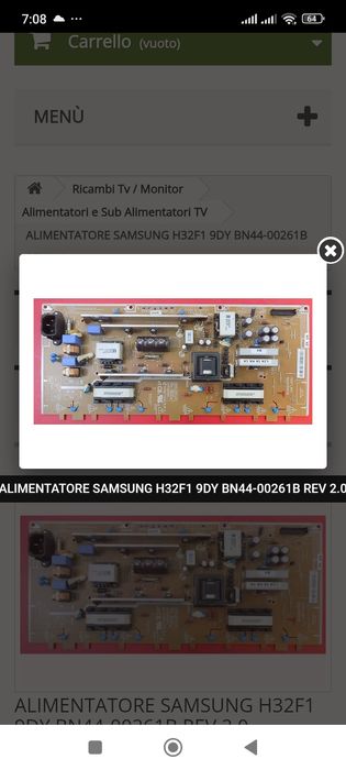 Várias placas TV Samsung